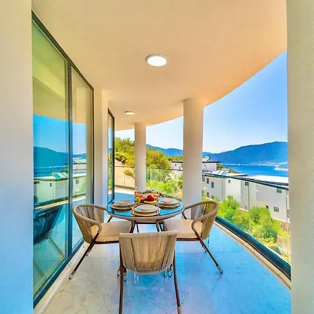 With A Pool And Sea View In Kalkan 2 Kaş