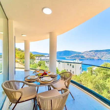 With A Pool And Sea View In Kalkan 2 Kaş