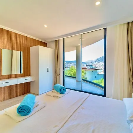 With A Pool And Sea View In Kalkan 2 Kaş